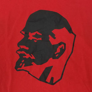 Mens T-Shirt Stalin USSR Size M Red